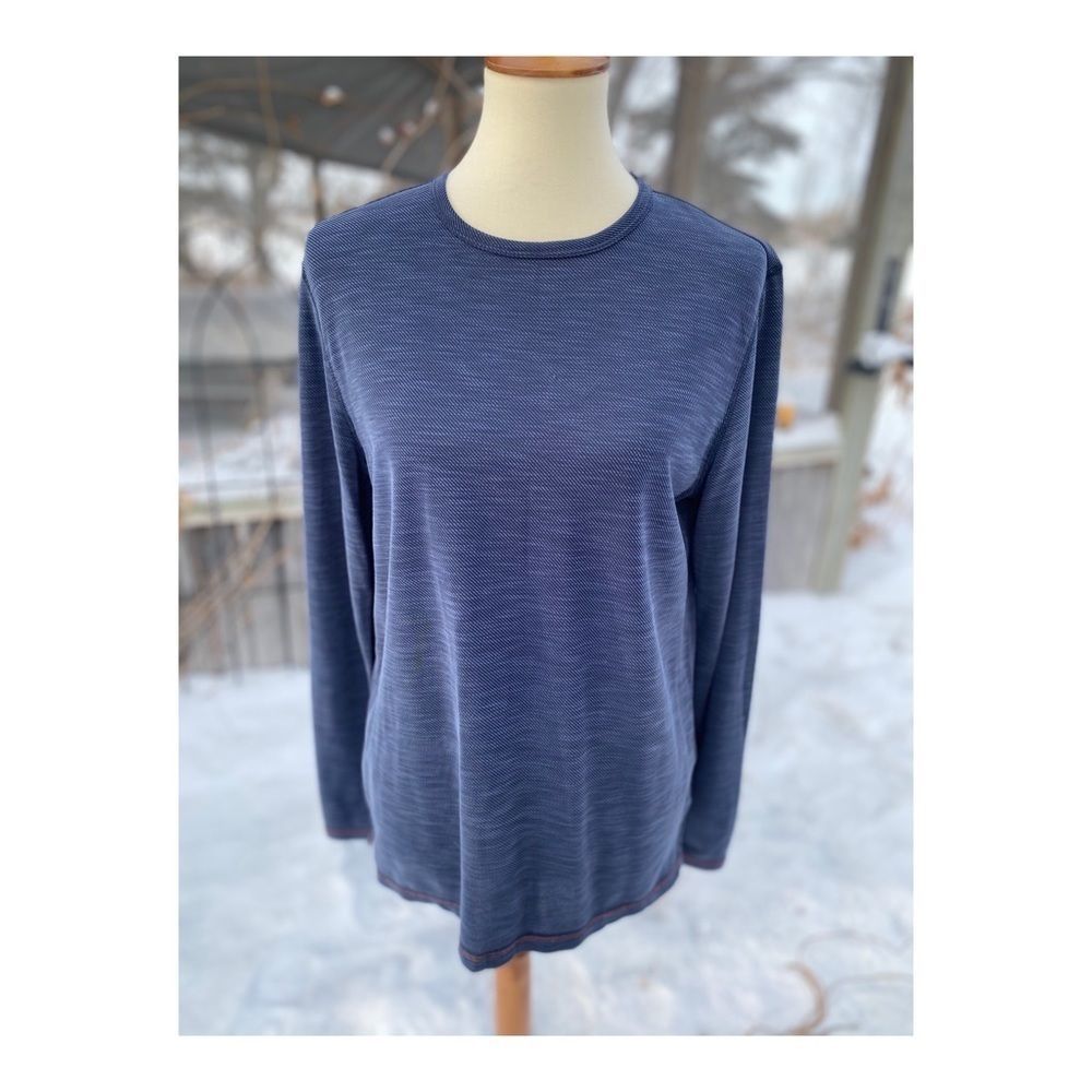 Boston Traders Men's Long Sleeve Tee Shirt Blue Sz S Unisex